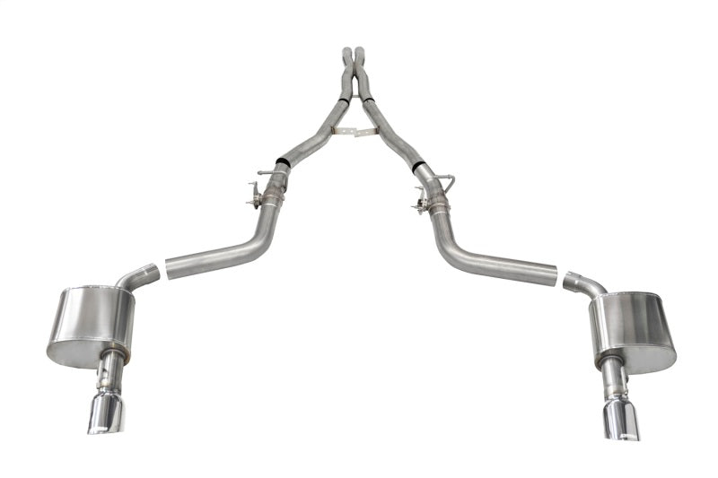 Corsa Xtreme Cat-Back Exhaust System (Polished Tips): Dodge Charger 6.4L 392 & 6.2L Hellcat 2015 - 2023