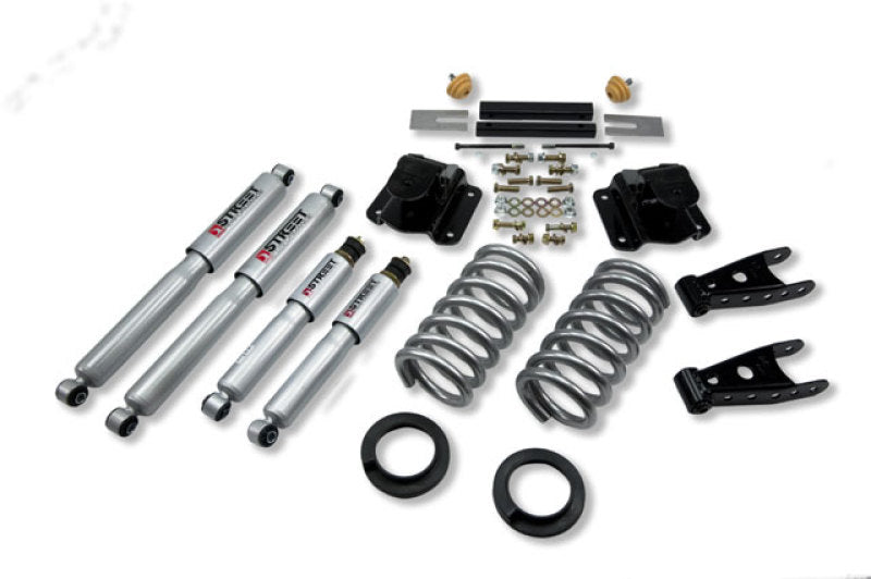 Belltech Lowering Kit 2" Or 3" F 4" R drop With SP Shocks: Dodge Ram V8 (Extended Cab Auto Trans) 1994 - 1999