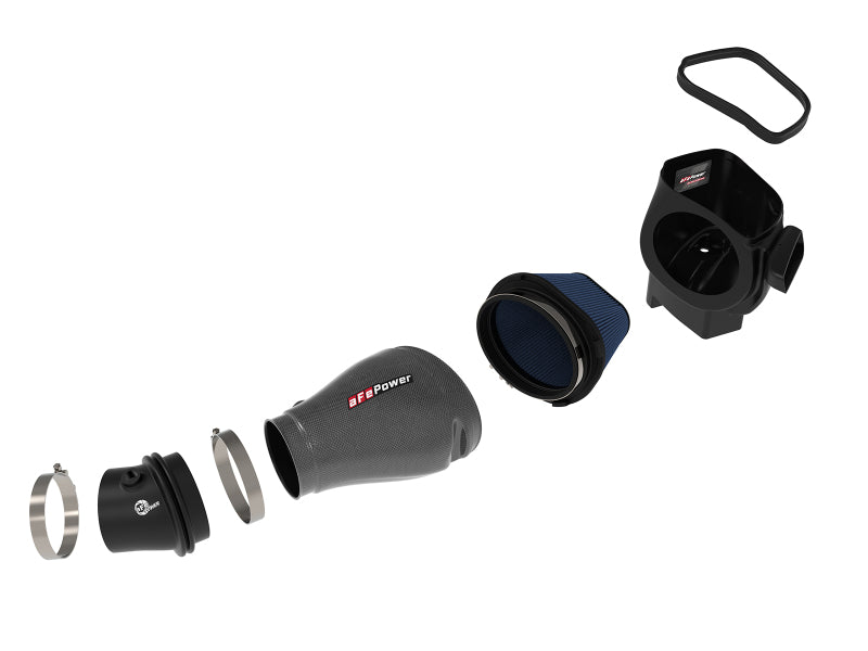 AFE Track Series Carbon Fiber Cold Air Intake System (w/Pro 5R Filter): Jeep 6.2L Trackhawk 2018 - 2021