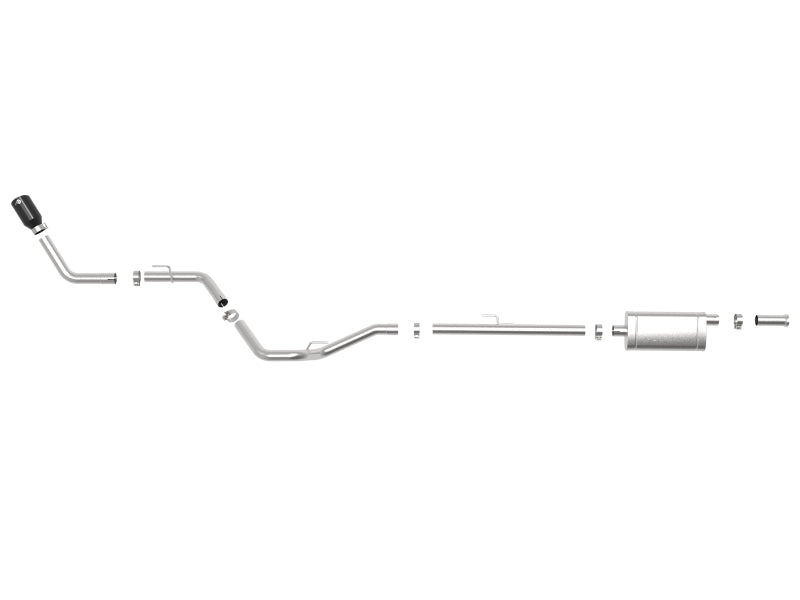 AFE Apollo GT Cat-Back Exhaust System (Black Tip): Jeep Gladiator 3.6L V6 2020 - 2025