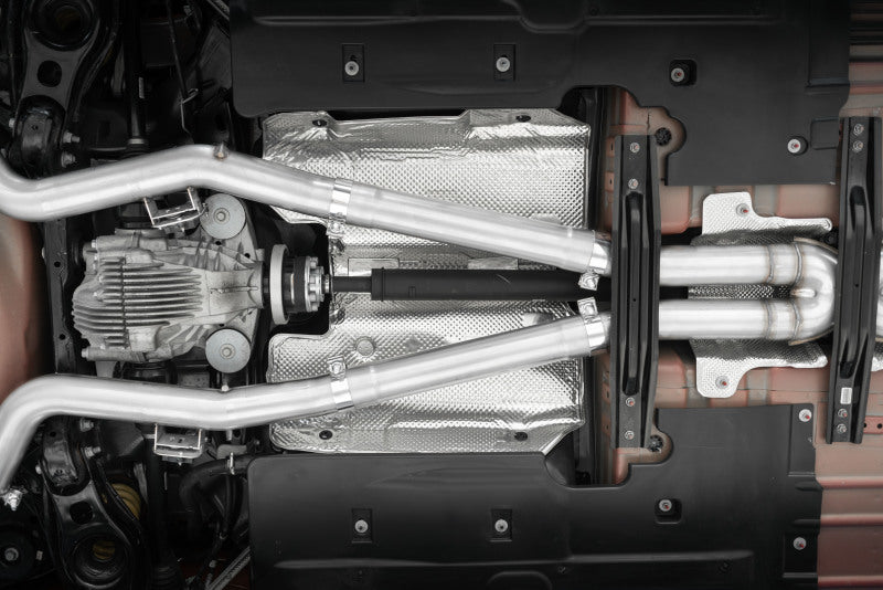 MBRP Cat Back Exhaust System (Race Profile, Carbon Fiber Tips): Dodge Charger 5.7L Hemi (17-23) & 6.4L 392 (15-23)