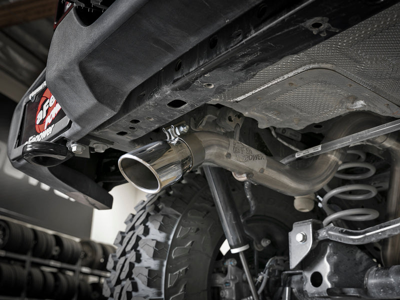 AFE MACH Force-Xp Axle-Back Hi-Tuck Exhaust System (Polished Tip): Jeep Wrangler JL 3.6L V6 2018 - 2025