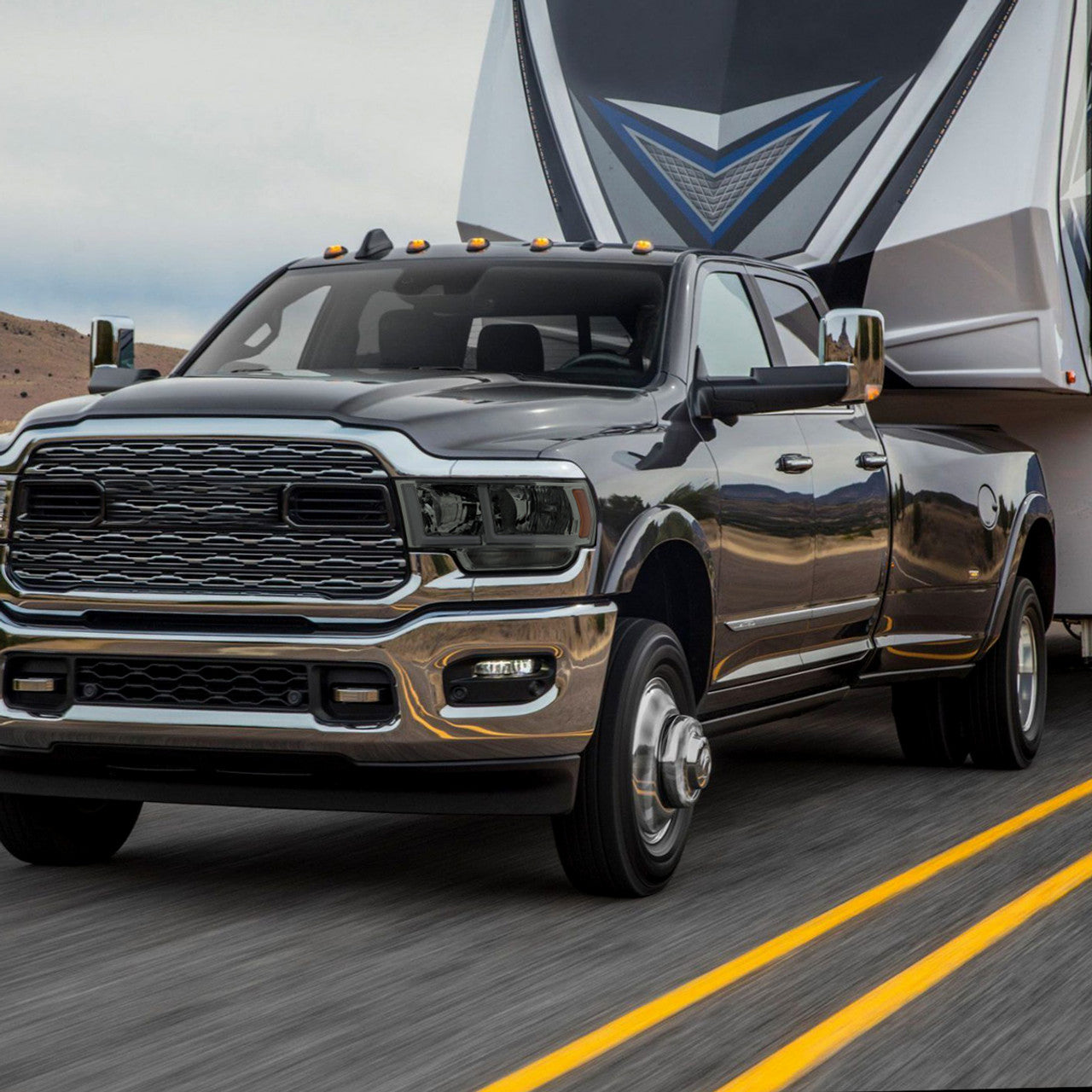 Spec D DRL LED Headlights (Smoke): Ram 2500 & 3500 2019 - 2024