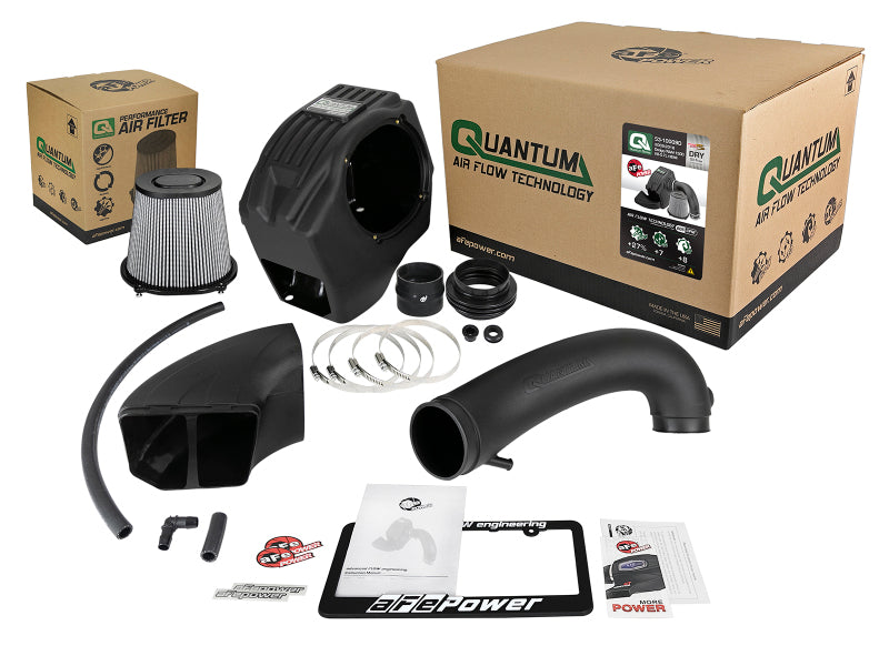 AFE Quantum Pro Cold Air Intake (w/Pro Dry S Filter): Ram 5.7L Hemi 1500 2009 - 2018