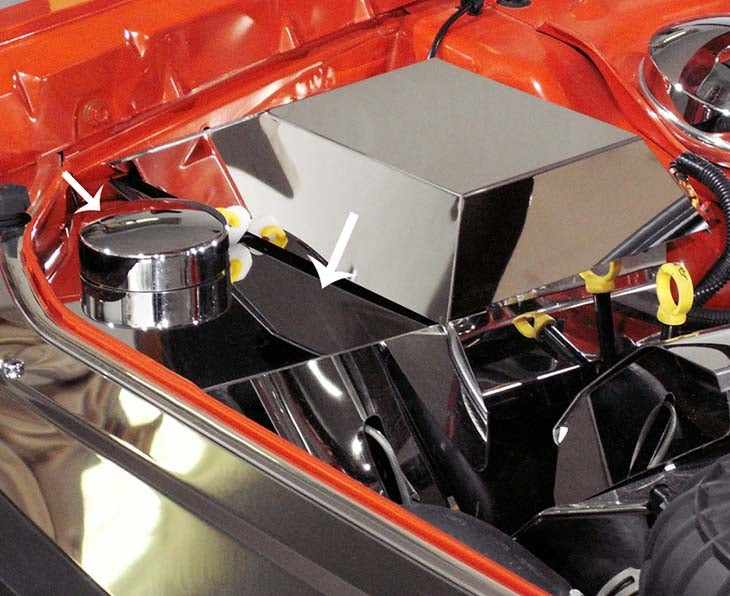 American Car Craft Polished ABS Cover w/ Cap: Dodge Challenger R/T SRT8 2008 - 2014