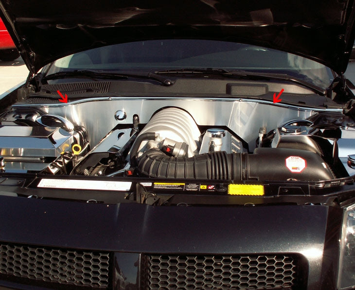 American Car Craft Firewall Cover: Chrysler 300C / Dodge Charger / Magnum SRT8 2006 - 2010