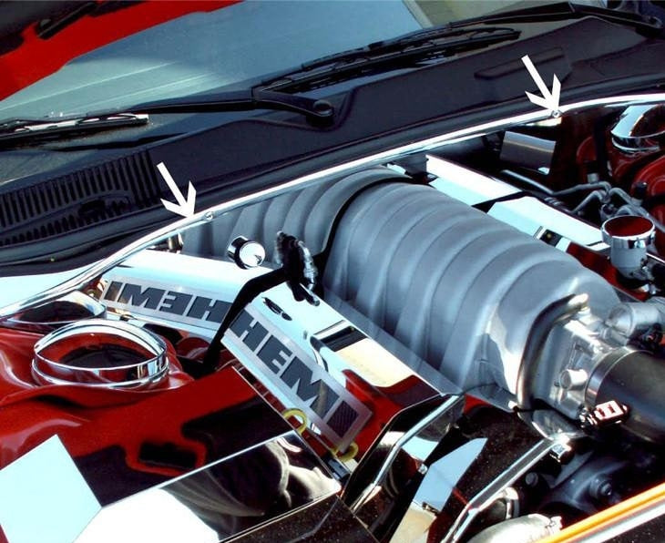American Car Craft Firewall Cover: Chrysler 300C / Dodge Charger / Magnum SRT8 2006 - 2010