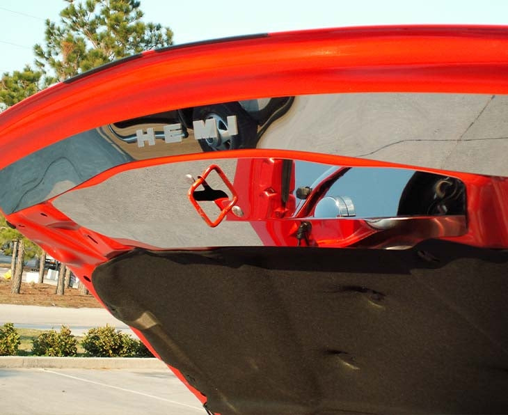 American Car Craft Polished Upper Hood Cap: 300C / Charger / Magnum 2005 - 2010 (3.5L V6 / 5.7L Hemi)