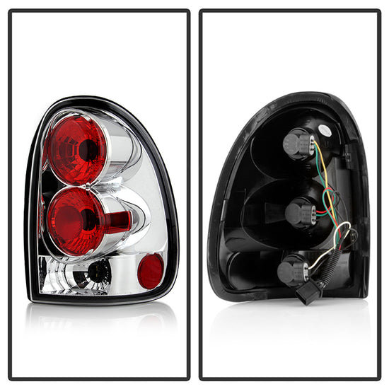 Spyder Chrome Euro Tail Lights: Dodge Durango 1998 - 2003