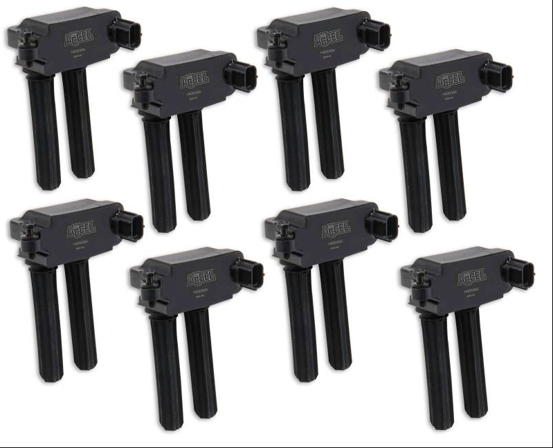 Accel High Output Ignition Coils (8-Pack, Dual Plug): 2005 - 2025 5.7L Hemi / 6.1L SRT8 / 6.4L 392 / 6.2L SRT Hellcat