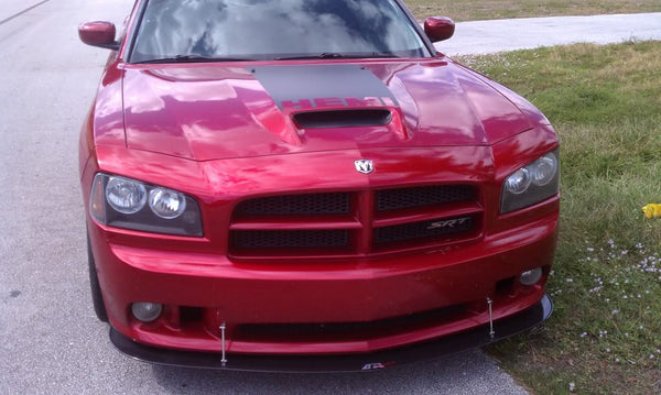APR Carbon Fiber Front Wind Splitter w/ Rods: Dodge Charger SRT8 2006 - 2010