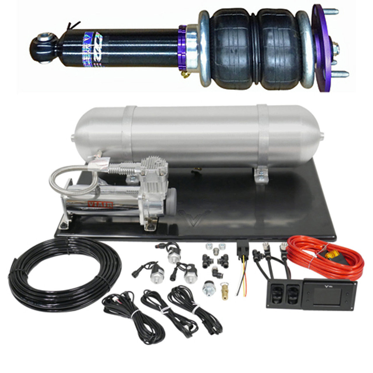 D2 Racing Air Suspension Kit: 300 / Challenger / Charger / Magnum 2005 - 2010 (RWD)