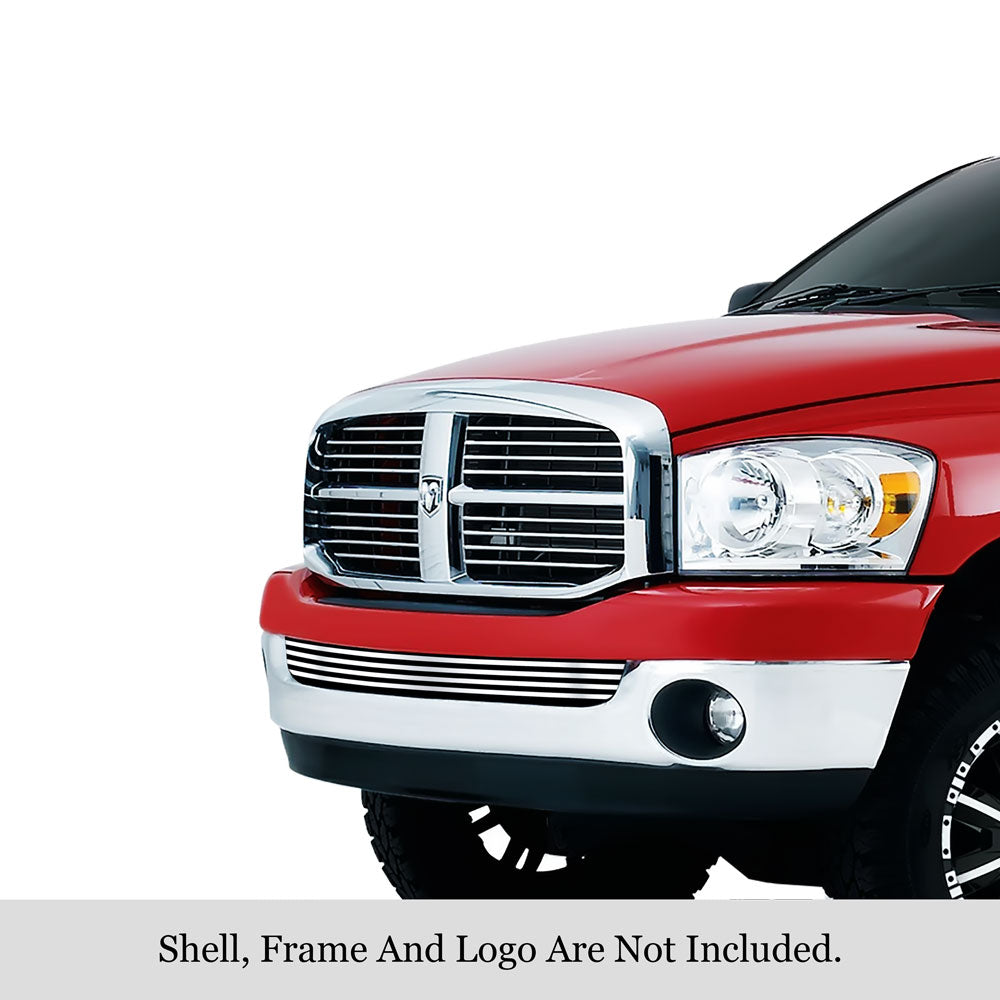 APS Stainless Bumper Horizontal Grille: Dodge Ram 2002 - 2005