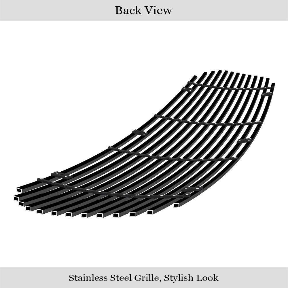 APS Black Stainless Upper Billet Grille: Dodge Durango 2014 - 2017