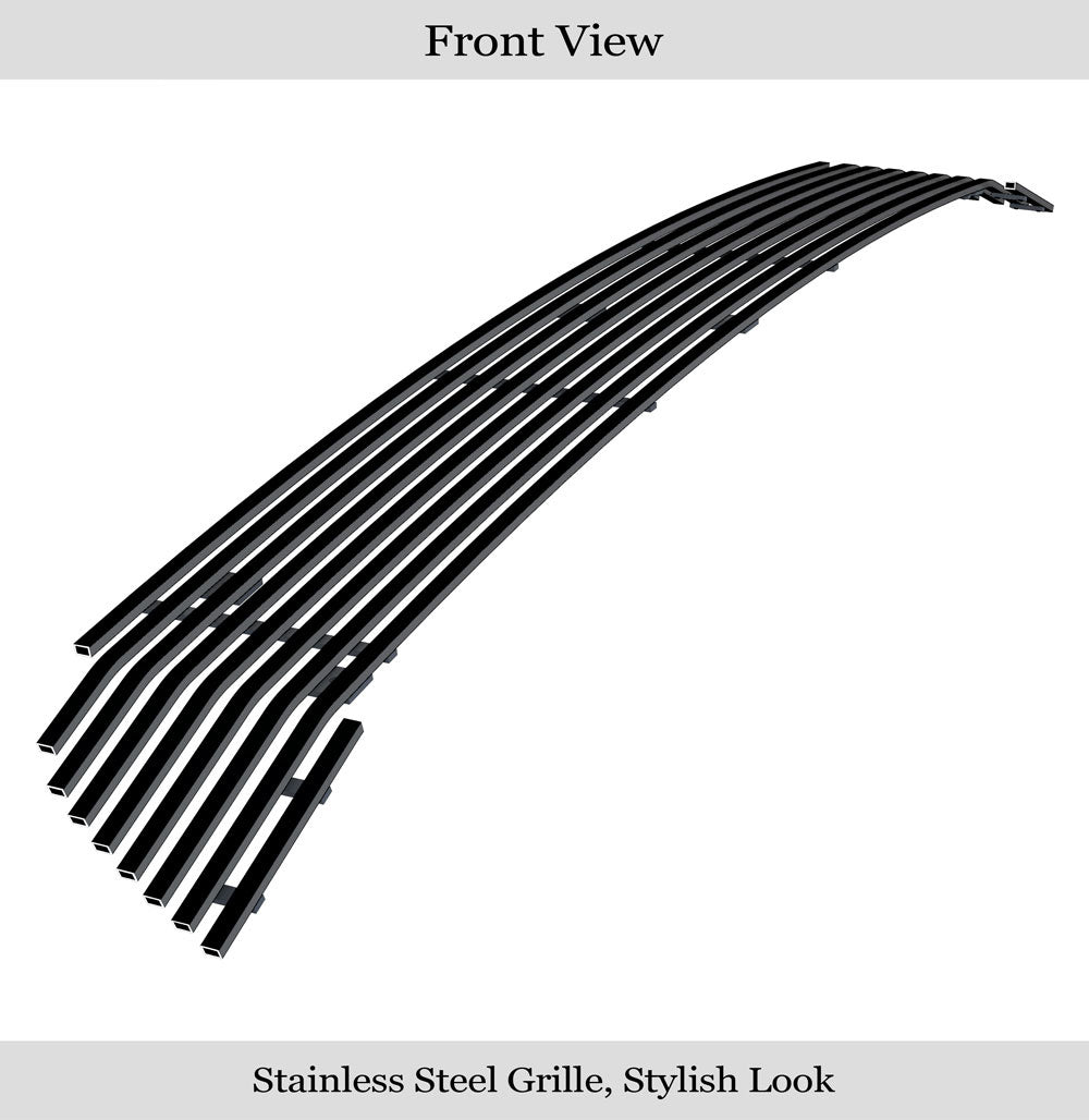 APS Black Stainless Upper Billet Grille: Dodge Durango 2018 - 2020
