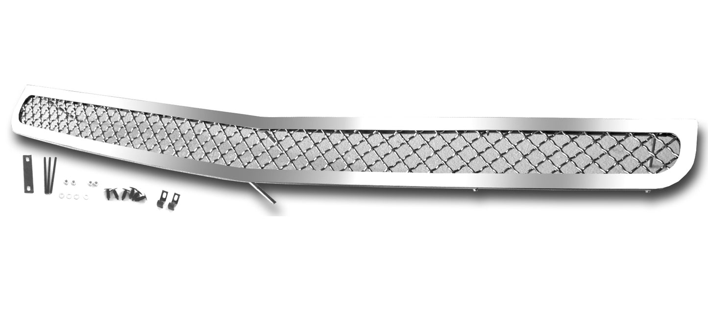 APS Polished Stainless Lower Mesh Grille (2.5mm Wire): Dodge Charger 2006 - 2010