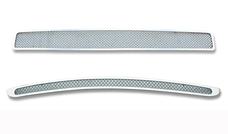 APS Polished Stainless Mesh Grilles (Upper & Lower): Dodge Challenger 2009 - 2010