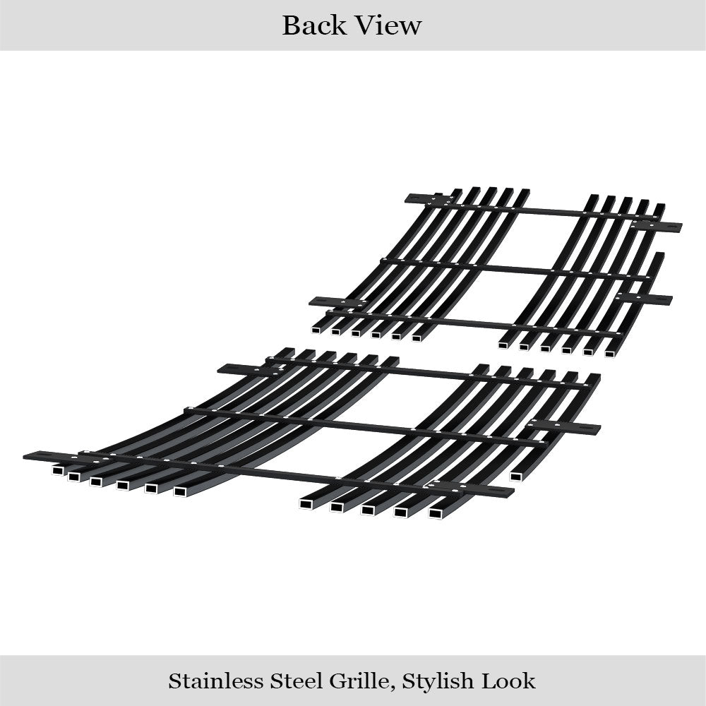 APS Black Stainless Upper Billet Grille (Version 1): Dodge Dakota 2005 - 2007