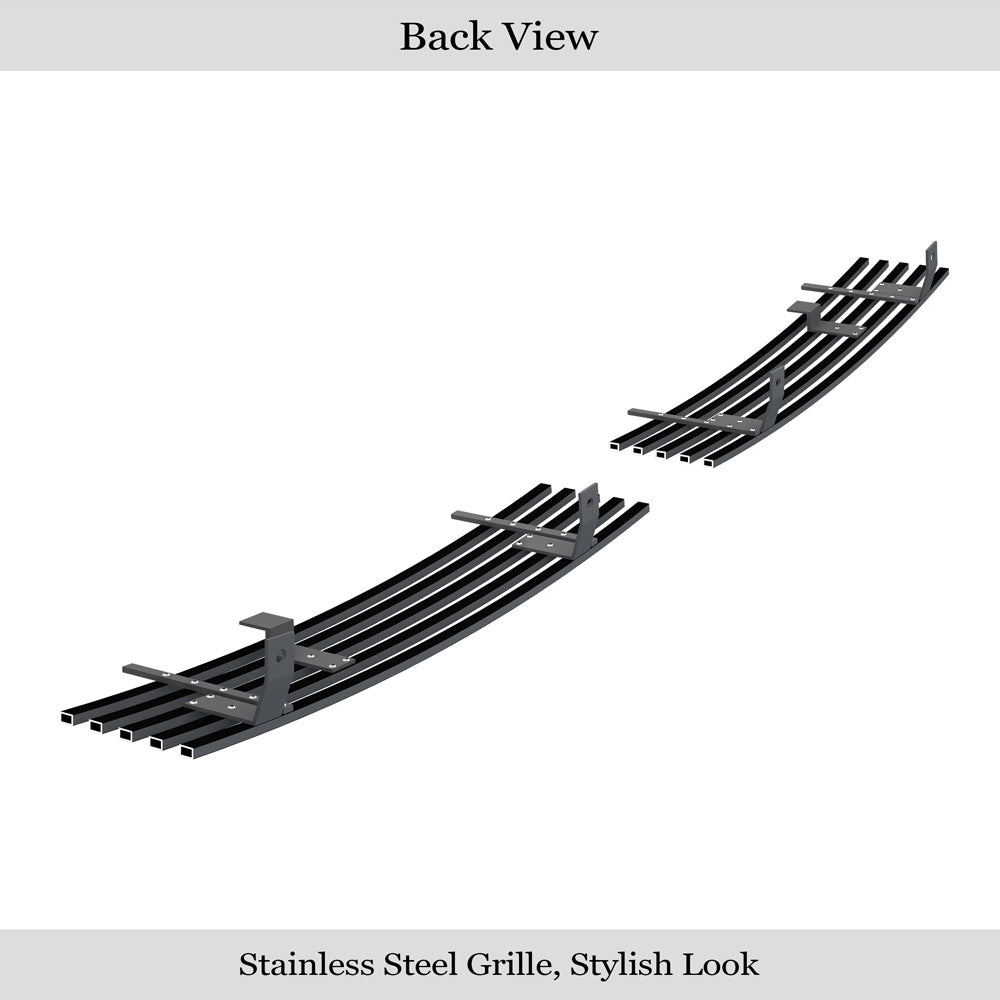 APS Black Stainless Lower Billet Grille: Dodge Ram 1994 - 2001