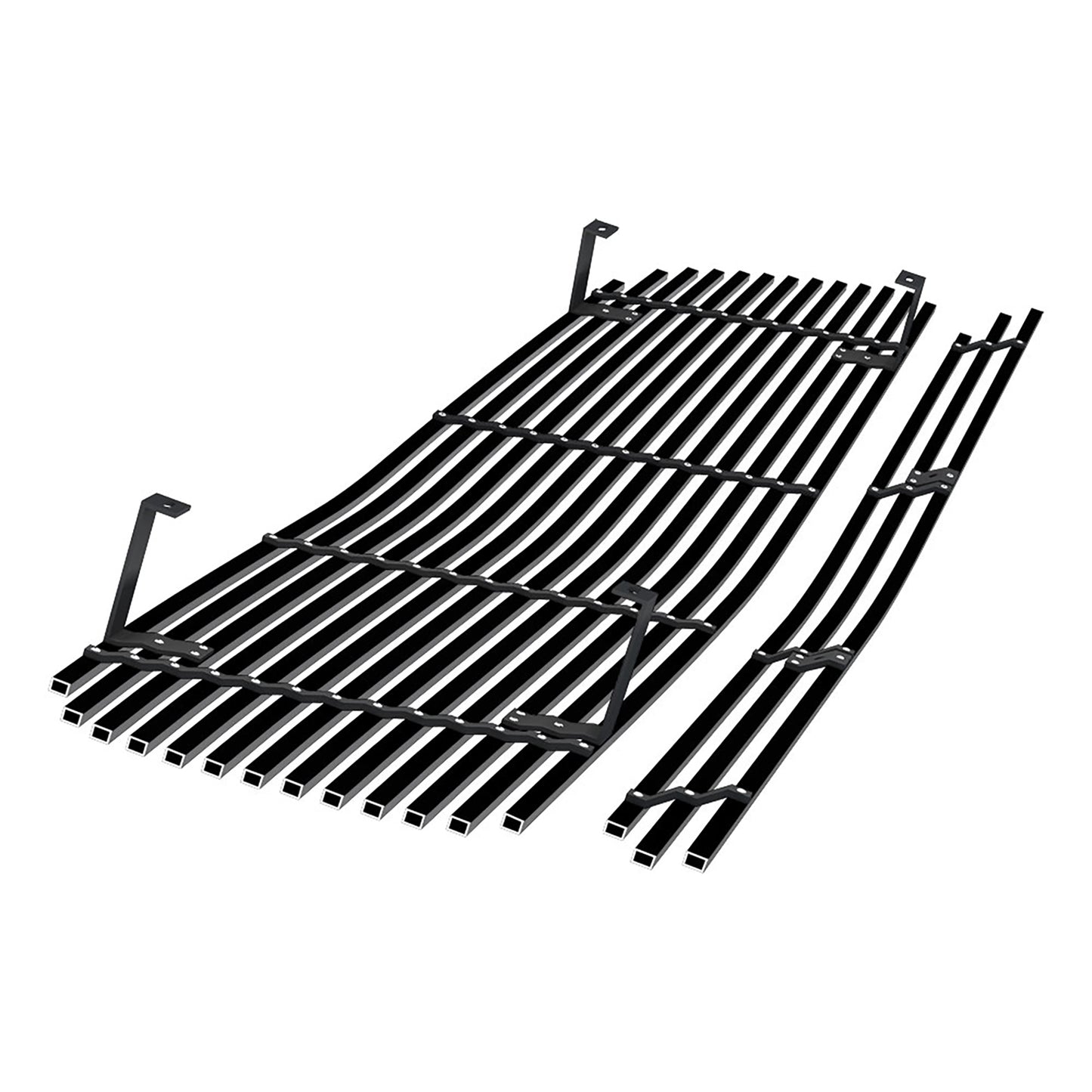 APS Black Stainless Billet Grilles (Upper & Lower): Dodge Charger 2006 - 2010