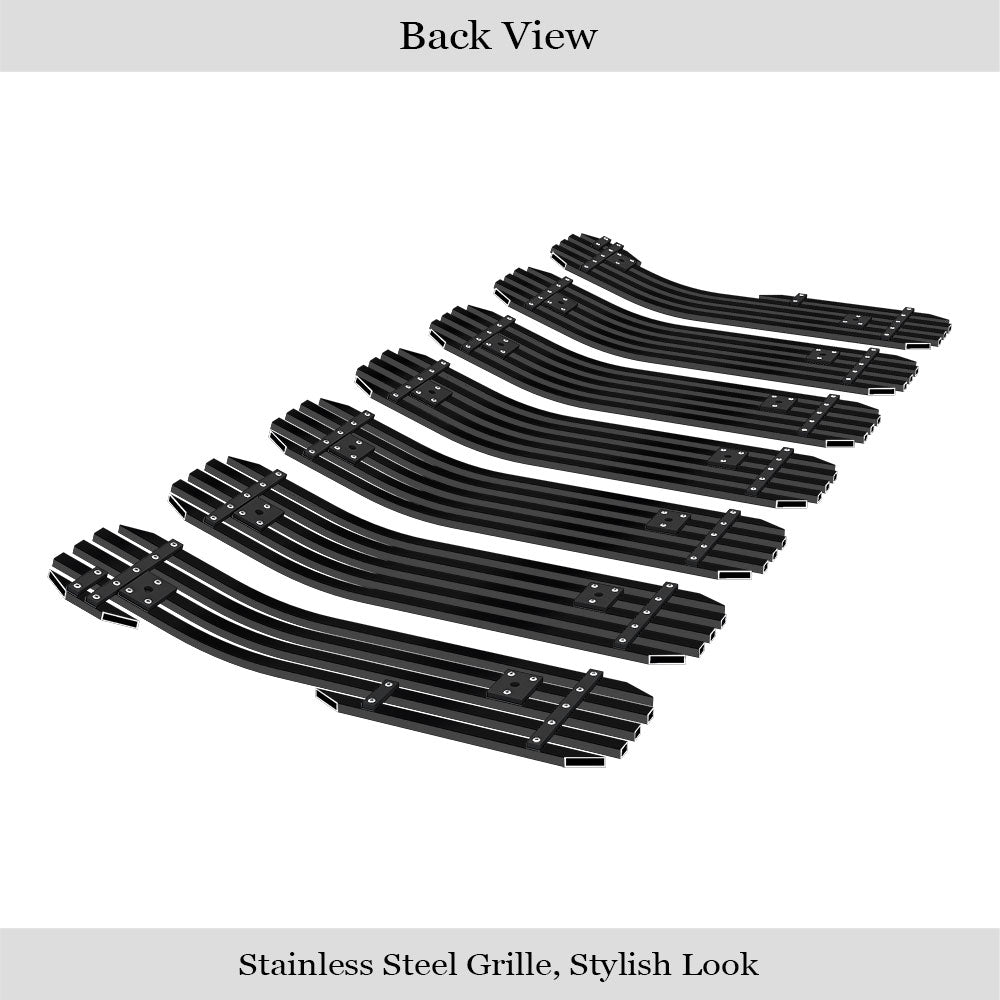 APS Black Stainless Upper Billet Grille: Jeep Gladiator 2020 - 2025