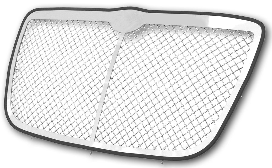 APS Polished Stainless Upper Mesh Grille (2.5mm Wire, Version 2): Chrysler 300 & 300C 2005 - 2010