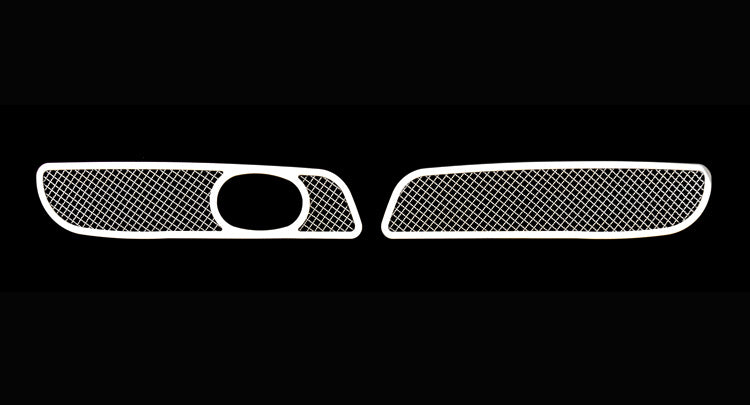 APS Polished Stainless Fog Light Grilles (Version 1) (WITH Adaptive Cruise Control): Chrysler 300 2011 - 2014