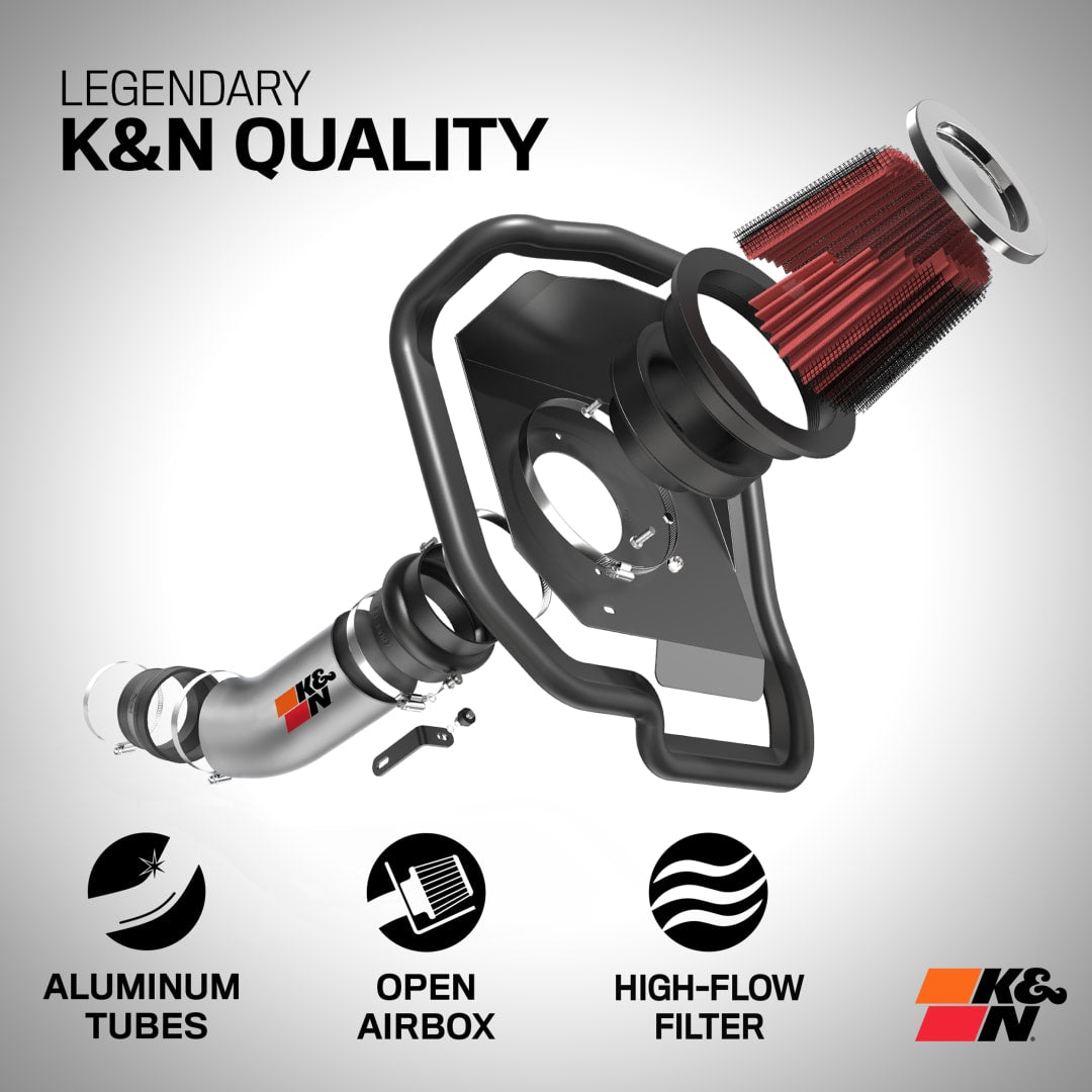 K&N 77 Series Cold Air Intake: Jeep Wrangler (18-25) / Jeep Gladiator (20-25) 3.6L V6