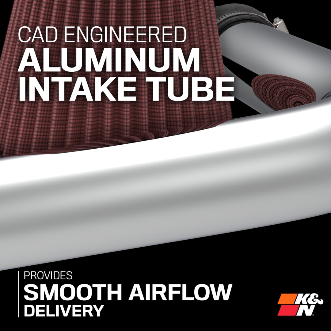 K&N 77 Series Cold Air Intake: Jeep Wrangler (18-25) / Jeep Gladiator (20-25) 3.6L V6