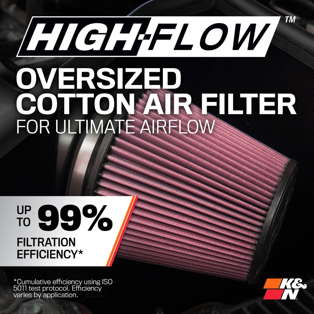 K&N 77 Series Cold Air Intake: Jeep Wrangler (18-25) / Jeep Gladiator (20-25) 3.6L V6