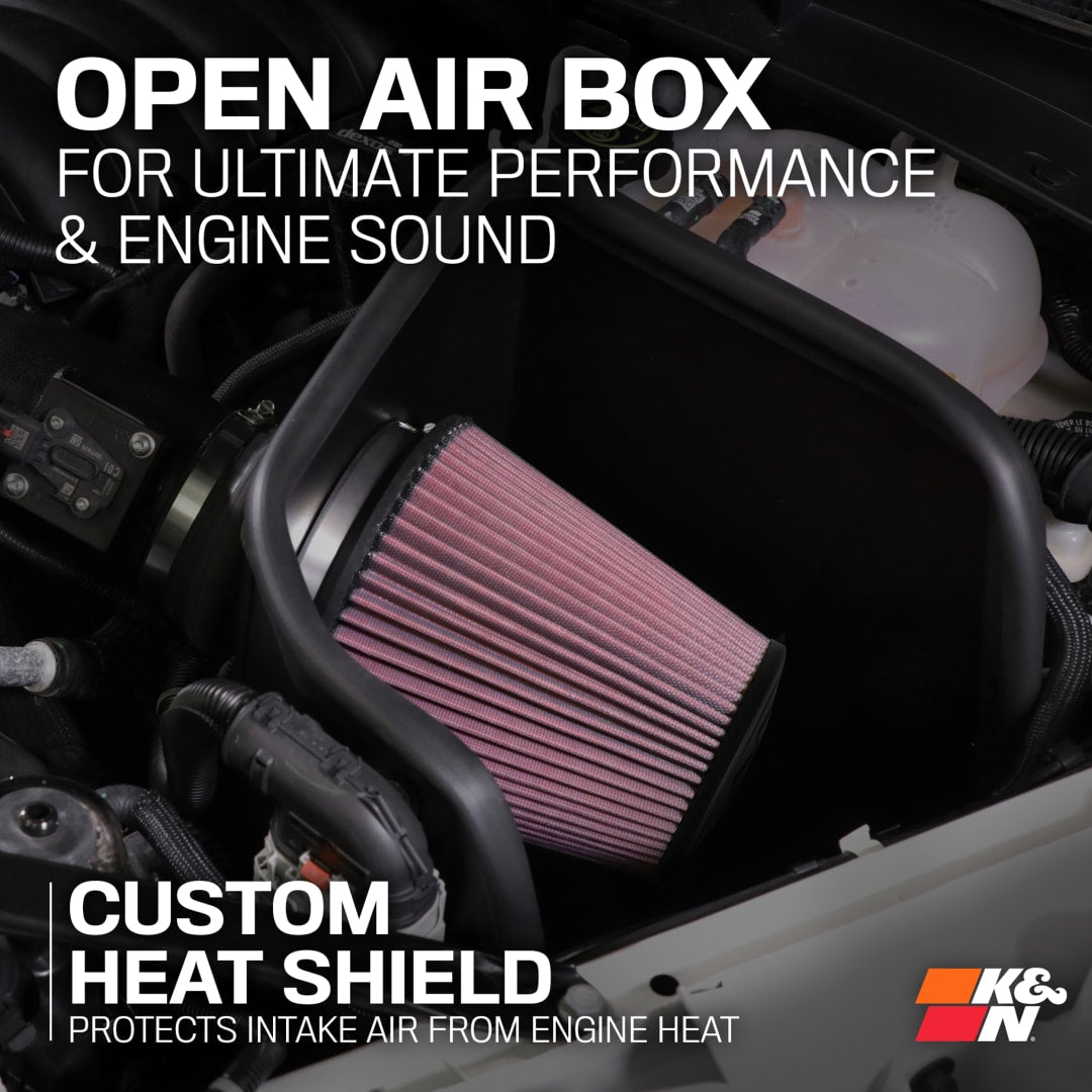 K&N 77 Series Cold Air Intake: Jeep Wrangler (18-25) / Jeep Gladiator (20-25) 3.6L V6