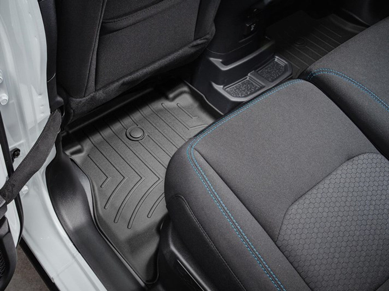 WeatherTech FloorLiner Front & Rear Floor Mats (Black): Ram Crew & MegaCab 2012 - 2018 (1500, 2500, 3500)