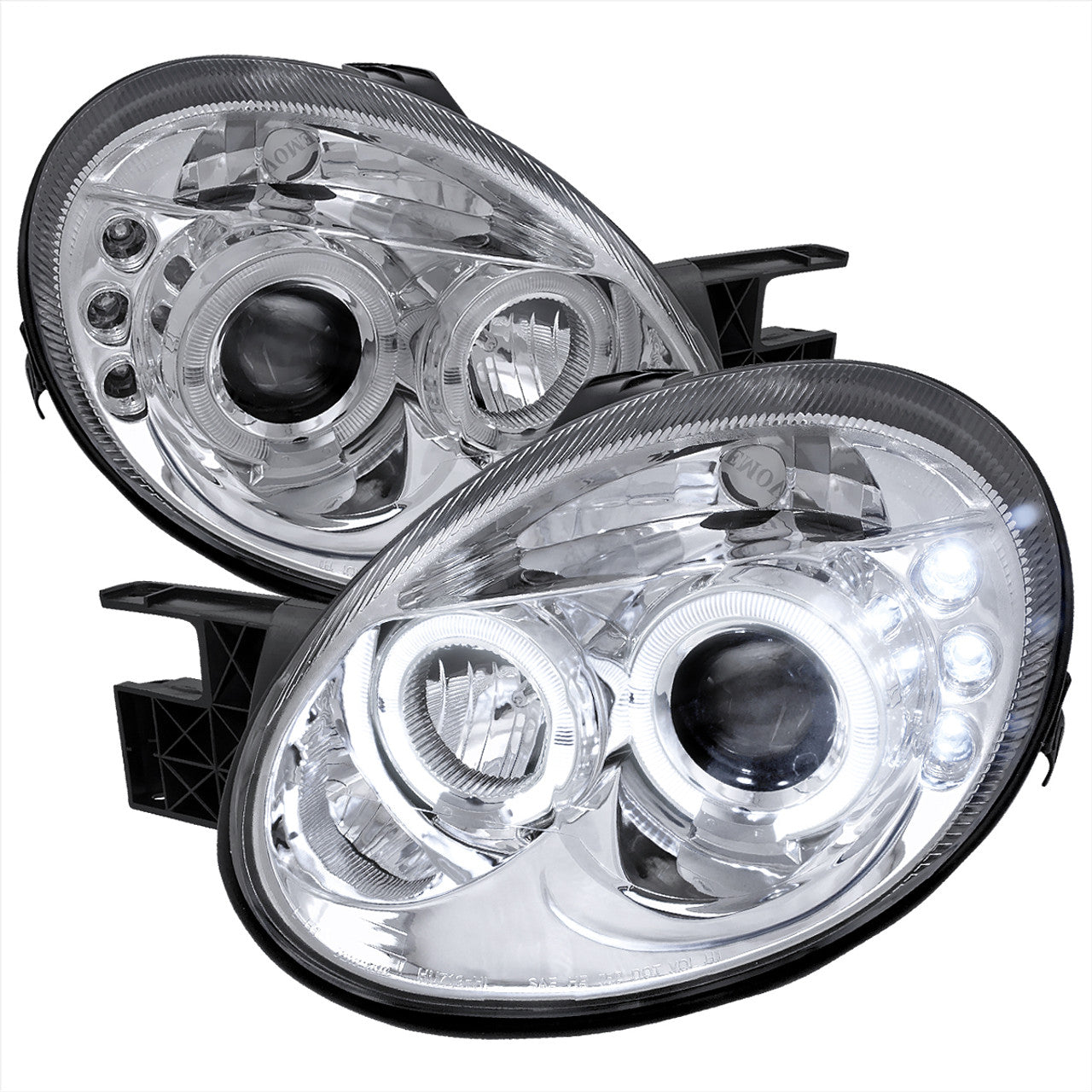 Spec D LED HeadLights (Chrome): Dodge Neon 2003 - 2005