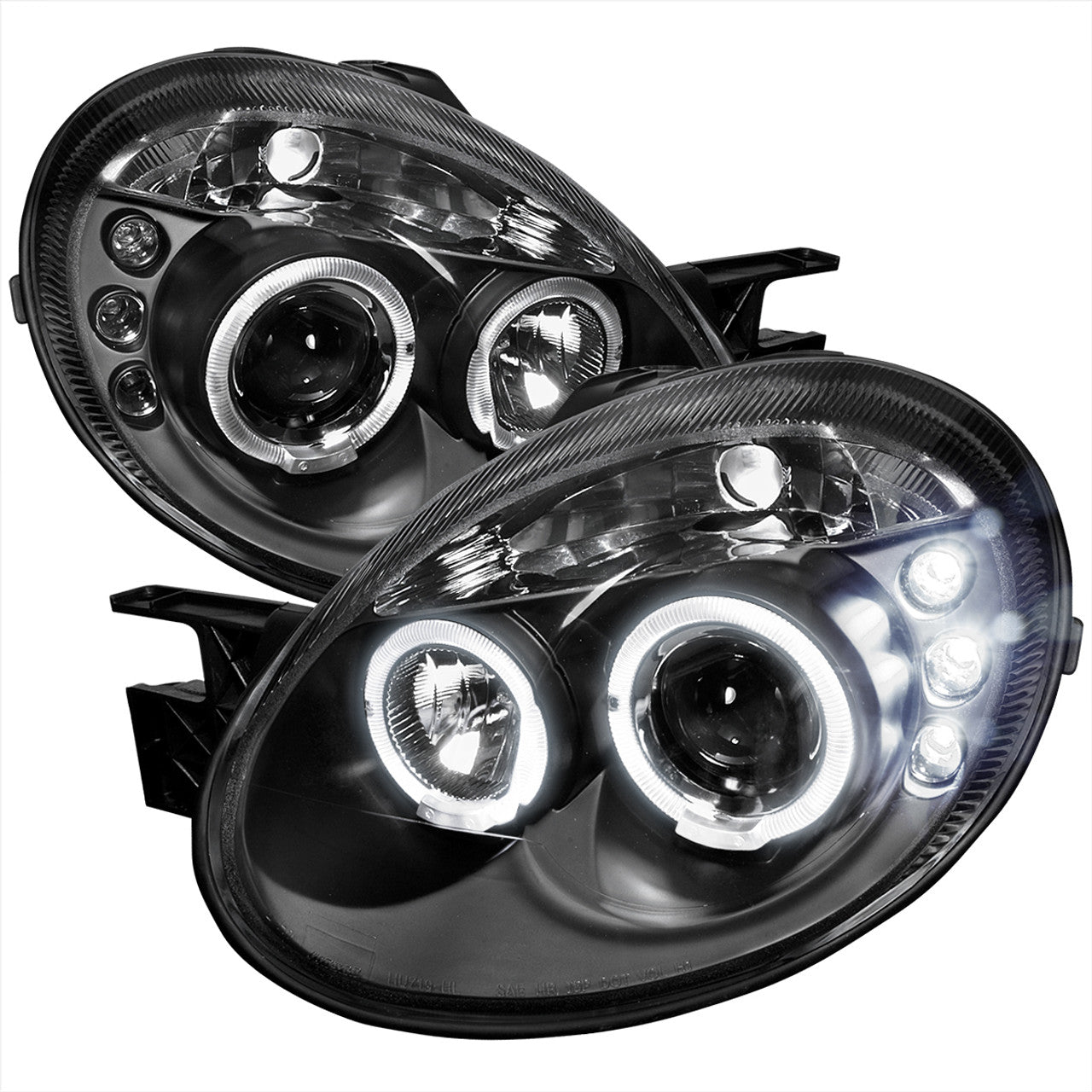 Spec D LED HeadLights (Black): Dodge Neon 2003 - 2005