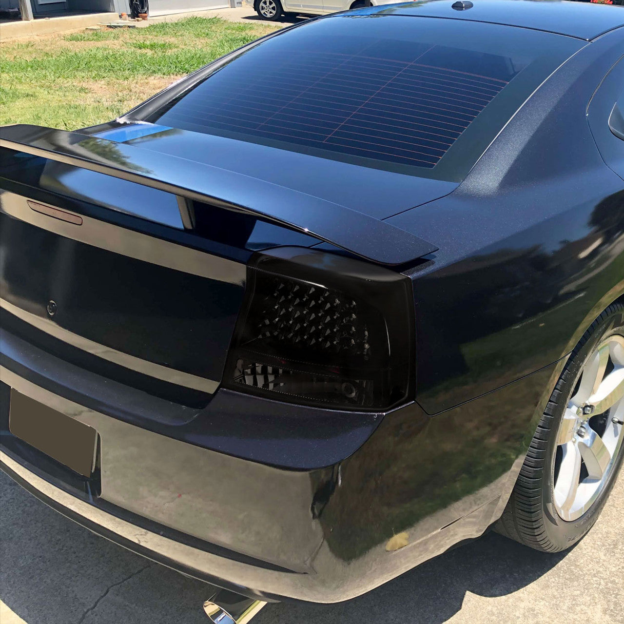 Spec D LED Tail Lights (Dark Smoke): Dodge Charger 2006 - 2010