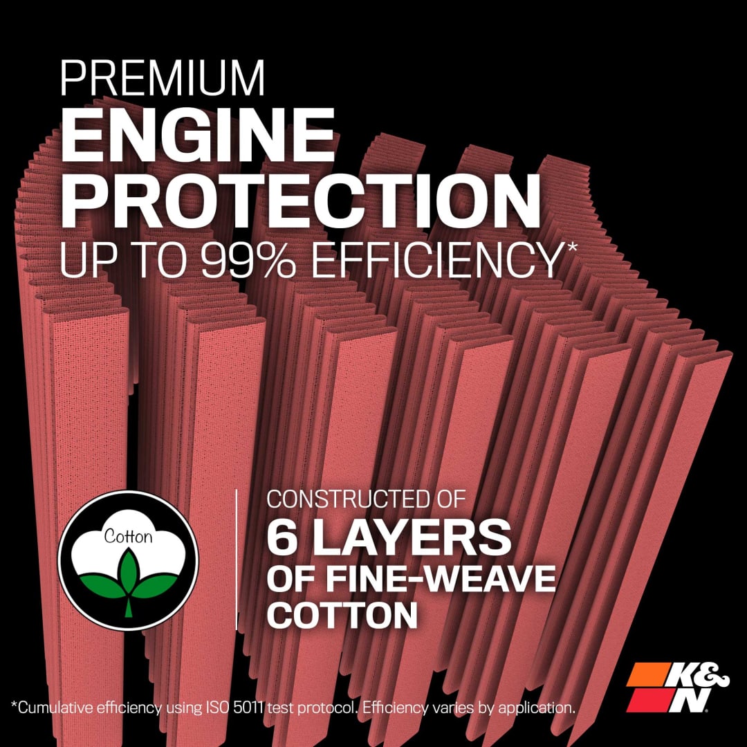 K&N Drop-In Air Filter: Dodge Ram 6.7L Diesel 2007 - 2009
