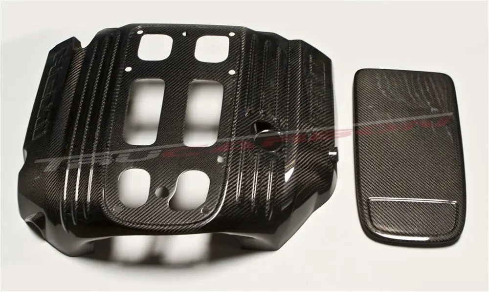 TruCarbon LG114 5.7L Hemi Carbon Fiber Engine Cover: 300C / Challenger / Charger / Magnum 5.7L Hemi 2005 - 2024
