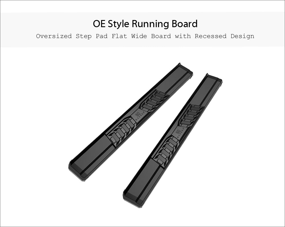 APS S Series Running Boards (Black, Pair): Jeep Wrangler JK 2-Door 2007 - 2018