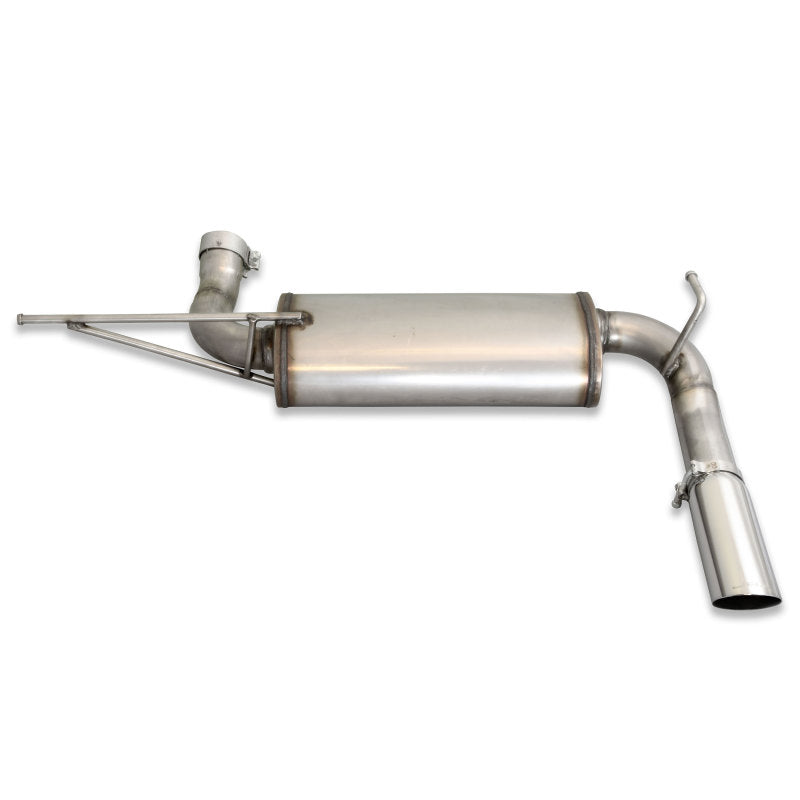 JBA Axle-Back Exhaust System (Single Rear Exit, 304 Stainless Steel): Jeep Wrangler JK 2007 - 2018 (3.6L & 3.8L V6)