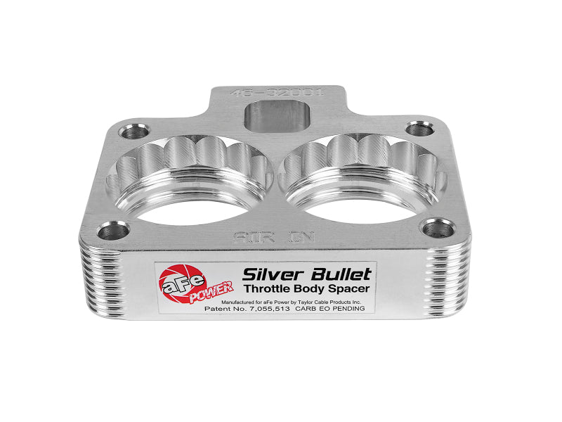 AFE Silver Bullet Throttle Body Spacer: Dodge Ram 5.2L & 5.9L V8 1994 - 2001