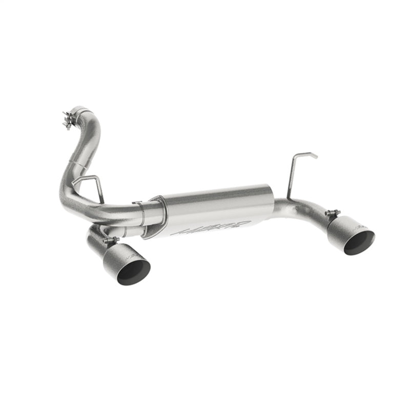 MBRP Axle-Back Exhaust System (Dual Rear Exit): Jeep Wrangler JL 3.6L V6 2018 - 2025 (2-Door & 4-Door)