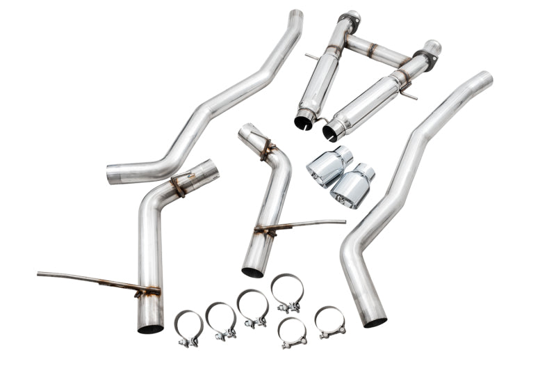 AWE Track Edition Cat-Back Exhaust (Polished Tips): Jeep Grand Cherokee 6.4L SRT 2012 - 2021