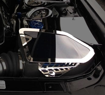 American Car Craft Mopar Cold Air Intake Cover (Clear / Polished): Chrysler 300 / Challenger / Charger 2011 - 2024 (5.7L Hemi / 6.4L SRT8)