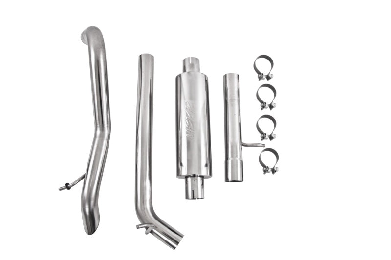 MBRP Cat Back Exhaust System (Single Rear Exit): Jeep Wrangler / Rubicon JK 3.6L 2012 - 2018 (2-Door & 4-Door)