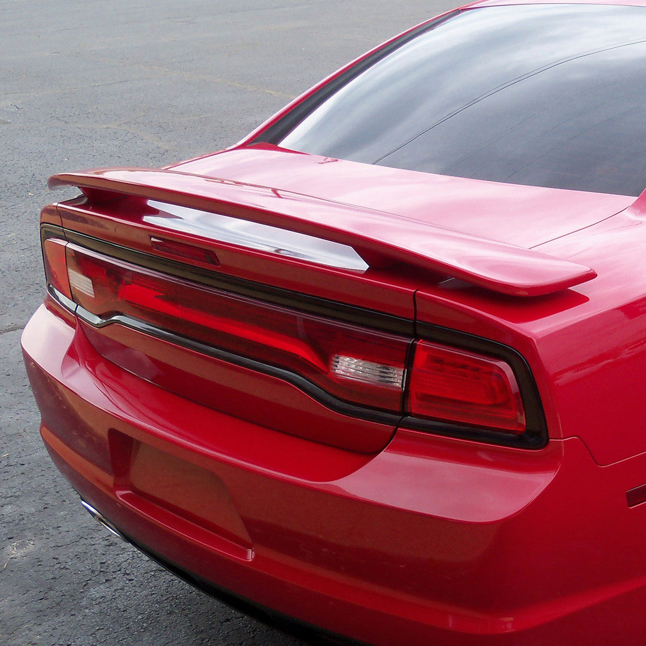 Spec D OEM Style Spoiler (Black): Dodge Charger 2011 - 2023