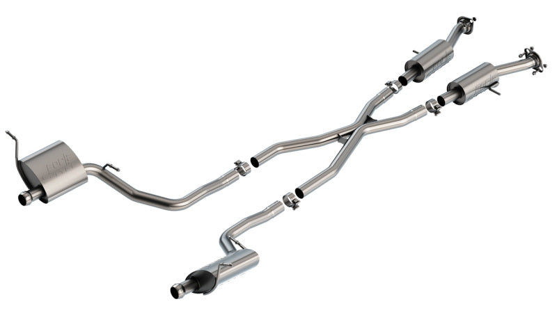 Borla S-Type Cat-Back Exhaust System (Reuses OEM Tips): Jeep Grand Cherokee 3.6L V6 2014 - 2021 (Summit & High Altitude Models ONLY)