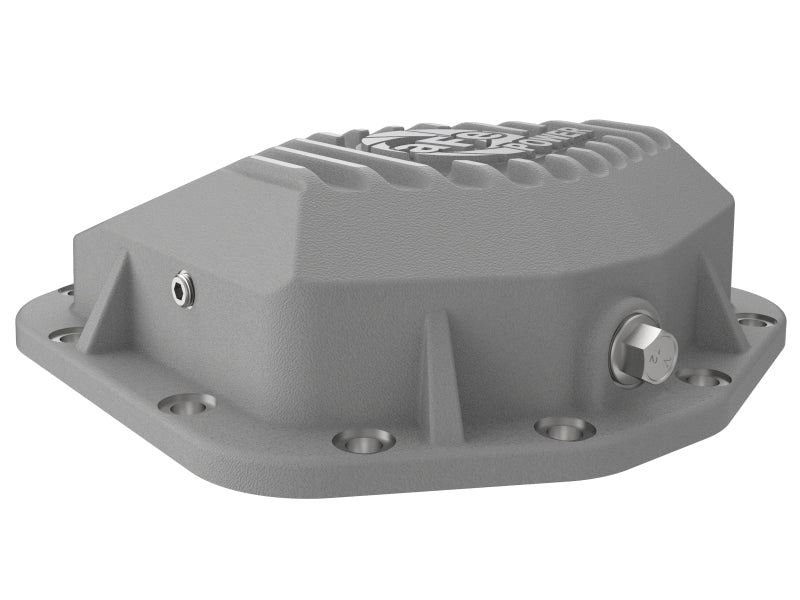 AFE Street Series Rear Differential Cover (Raw w/Machined Fins): Jeep Wrangler JL 2018 - 2025 (w/ Dana M200)