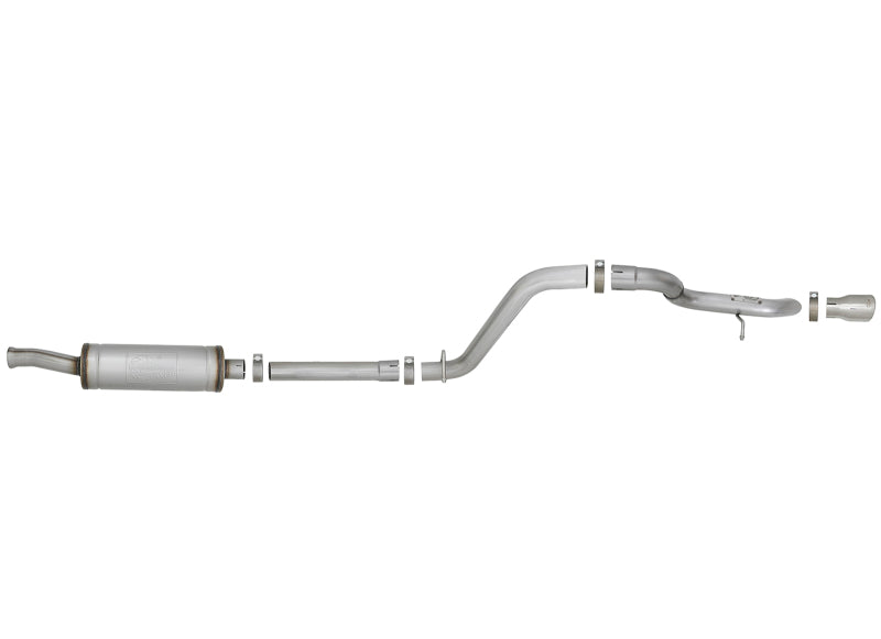 AFE MACH Force-Xp Axle-Back Hi-Tuck Exhaust System (Polished Tip): Jeep Wrangler JL 3.6L V6 2018 - 2025