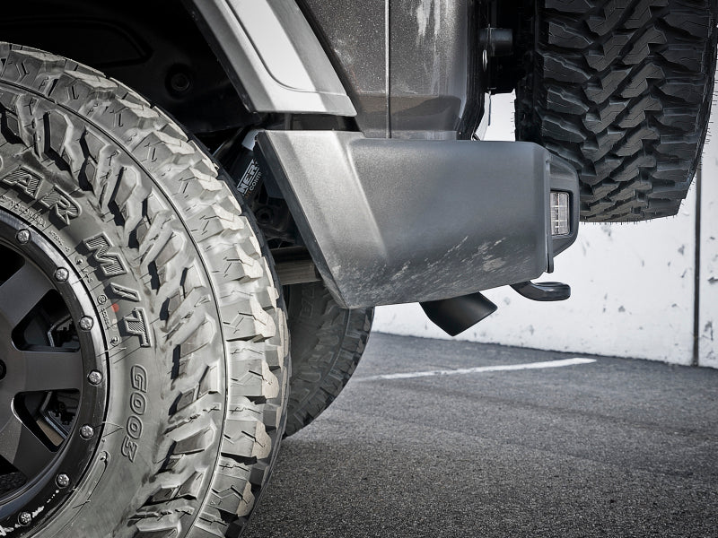 AFE MACH Force-Xp Hi-Tuck Axle-Back Exhaust System (Black Tip): Jeep Wrangler JL 2018 - 2025 (2.0L I4 / 3.6L V6)