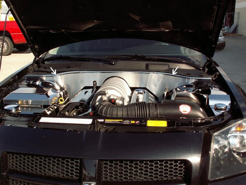 American Car Craft Firewall Cover: Chrysler 300C / Dodge Charger / Magnum SRT8 2006 - 2010